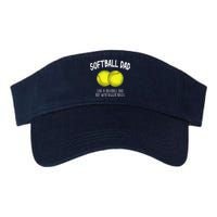 Softball Dad Like A Baseball Dad But With Bigger Balls Funny Visor