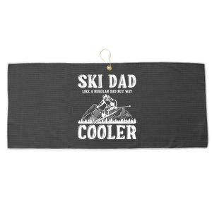 Ski Dad Like A Regular Dad But Way Cooler Skiing Skier Meaningful Gift Large Microfiber Waffle Golf Towel