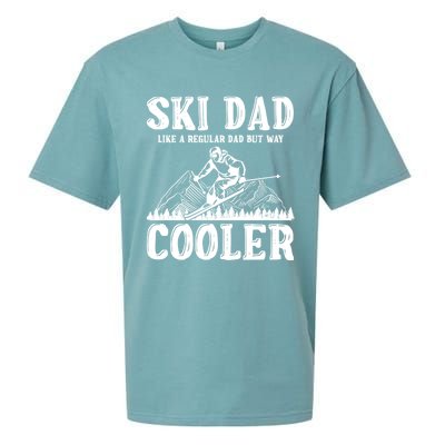 Ski Dad Like A Regular Dad But Way Cooler Skiing Skier Meaningful Gift Sueded Cloud Jersey T-Shirt