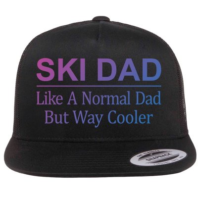 Ski Dad Like A Normal Dad But Way Cooler Gift Flatbill Hat