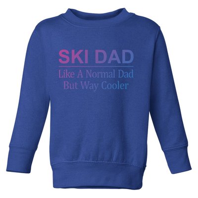 Ski Dad Like A Normal Dad But Way Cooler Gift Toddler Sweatshirt
