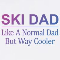 Ski Dad Like A Normal Dad But Way Cooler Gift Garment-Dyed Sweatshirt