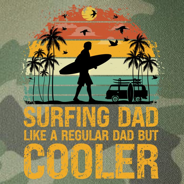 Surfing Dad Like A Regular Dad But Cooler Great Fathers Day Gift Legacy Tie Dye Trucker Hat