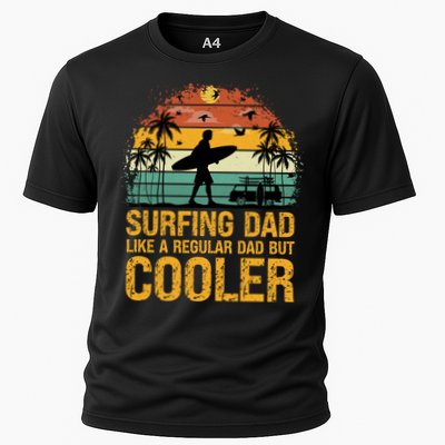Surfing Dad Like A Regular Dad But Cooler Great Fathers Day Gift Performance Shirt