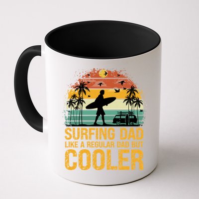 Surfing Dad Like A Regular Dad But Cooler Great Fathers Day Gift Mug