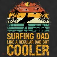 Surfing Dad Like A Regular Dad But Cooler Great Fathers Day Gift 11oz C Handle Ceramic Mug