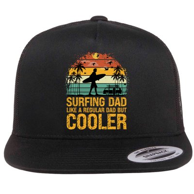Surfing Dad Like A Regular Dad But Cooler Great Fathers Day Gift Flatbill Hat