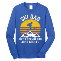 Ski Dad Like A Normal Dad Just Cooler Skiing Retro Gift Long Sleeve Shirt