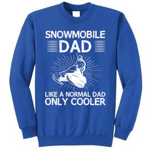 Snowmobile Dad Like A Normal Dad Only Cooler Snowmobiling Gift Sweatshirt