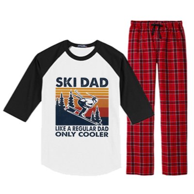 Ski Dad Like A Regular Dad Only Cooller Vintage Meaningful Gift Raglan Sleeve Pajama Set