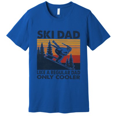 Ski Dad Like A Regular Dad Only Cooller Vintage Meaningful Gift Premium T-Shirt