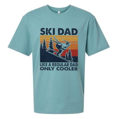 Ski Dad Like A Regular Dad Only Cooller Vintage Meaningful Gift Sueded Cloud Jersey T-Shirt