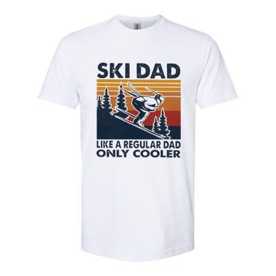 Ski Dad Like A Regular Dad Only Cooller Vintage Meaningful Gift Softstyle CVC T-Shirt