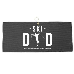 Ski Dad Like A Normal Dad Only Cooler Gift Large Microfiber Waffle Golf Towel