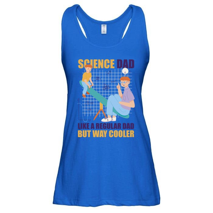 Science Dad Like A Regular Dad But Cooler For Father's Day Meaningful Gift Ladies Essential Flowy Tank