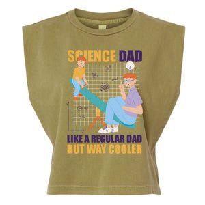 Science Dad Like A Regular Dad But Cooler For Father's Day Meaningful Gift Garment-Dyed Women's Muscle Tee