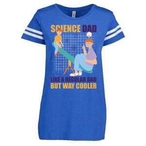 Science Dad Like A Regular Dad But Cooler For Father's Day Meaningful Gift Enza Ladies Jersey Football T-Shirt