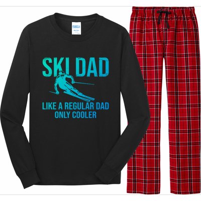 Ski Dad Like A Regular Dad Only Cooler Happy Father Day Gift Long Sleeve Pajama Set