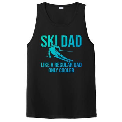 Ski Dad Like A Regular Dad Only Cooler Happy Father Day Gift PosiCharge Competitor Tank