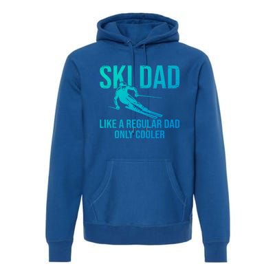 Ski Dad Like A Regular Dad Only Cooler Happy Father Day Gift Premium Hoodie