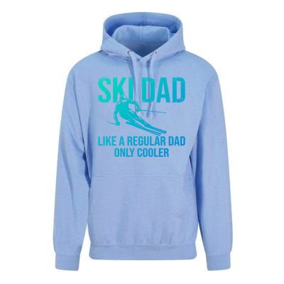 Ski Dad Like A Regular Dad Only Cooler Happy Father Day Gift Unisex Surf Hoodie