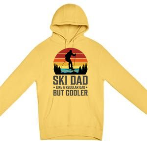 Ski Dad Like A Regular Dad But Cooler Great Fathers Day Funny Gift Premium Pullover Hoodie