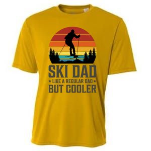 Ski Dad Like A Regular Dad But Cooler Great Fathers Day Funny Gift Cooling Performance Crew T-Shirt