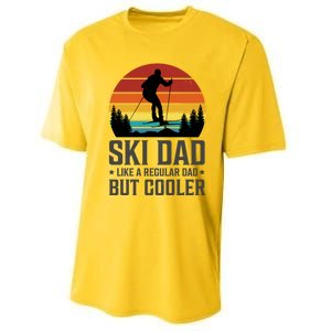 Ski Dad Like A Regular Dad But Cooler Great Fathers Day Funny Gift Performance Sprint T-Shirt