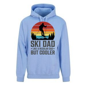 Ski Dad Like A Regular Dad But Cooler Great Fathers Day Funny Gift Unisex Surf Hoodie