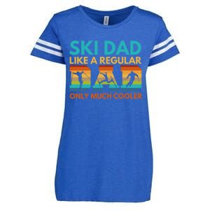 Ski Dad Like A Regular Dad Only Much Cooler Ski Dad Gift Enza Ladies Jersey Football T-Shirt