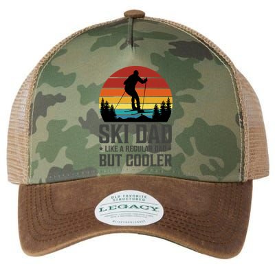 Ski Dad Like A Regular Dad But Cooler Great Fathers Day Gift Legacy Tie Dye Trucker Hat