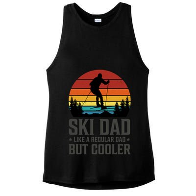 Ski Dad Like A Regular Dad But Cooler Great Fathers Day Gift Ladies PosiCharge Tri-Blend Wicking Tank