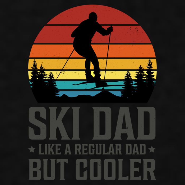 Ski Dad Like A Regular Dad But Cooler Great Fathers Day Gift Ladies PosiCharge Tri-Blend Wicking Tank