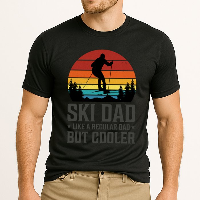 Ski Dad Like A Regular Dad But Cooler Great Fathers Day Gift Performance Shirt