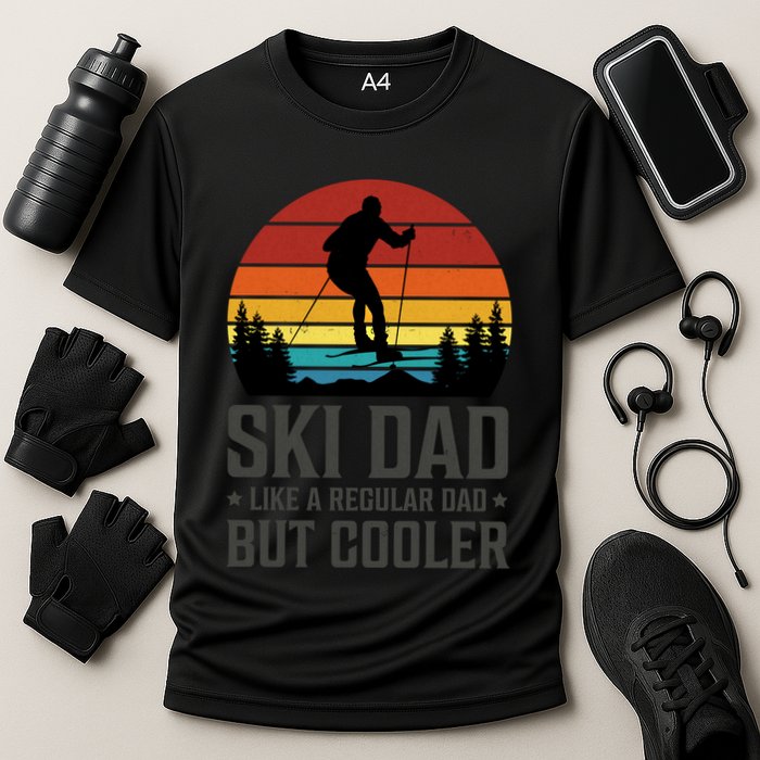 Ski Dad Like A Regular Dad But Cooler Great Fathers Day Gift Performance Shirt