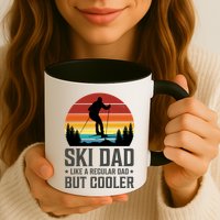 Ski Dad Like A Regular Dad But Cooler Great Fathers Day Gift Mug