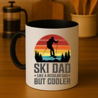 Ski Dad Like A Regular Dad But Cooler Great Fathers Day Gift Mug