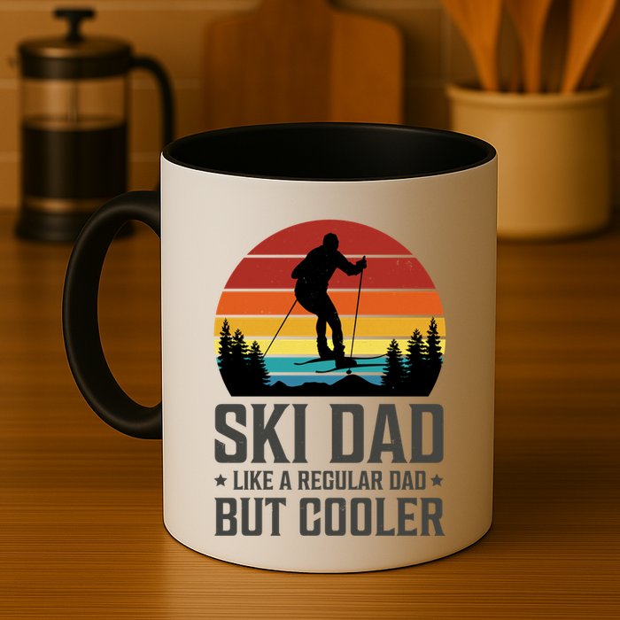 Ski Dad Like A Regular Dad But Cooler Great Fathers Day Gift Mug