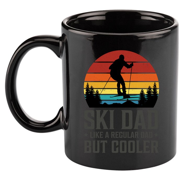 Ski Dad Like A Regular Dad But Cooler Great Fathers Day Gift 11oz C Handle Ceramic Mug