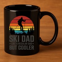 Ski Dad Like A Regular Dad But Cooler Great Fathers Day Gift 11oz C Handle Ceramic Mug