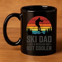 Ski Dad Like A Regular Dad But Cooler Great Fathers Day Gift 11oz C Handle Ceramic Mug