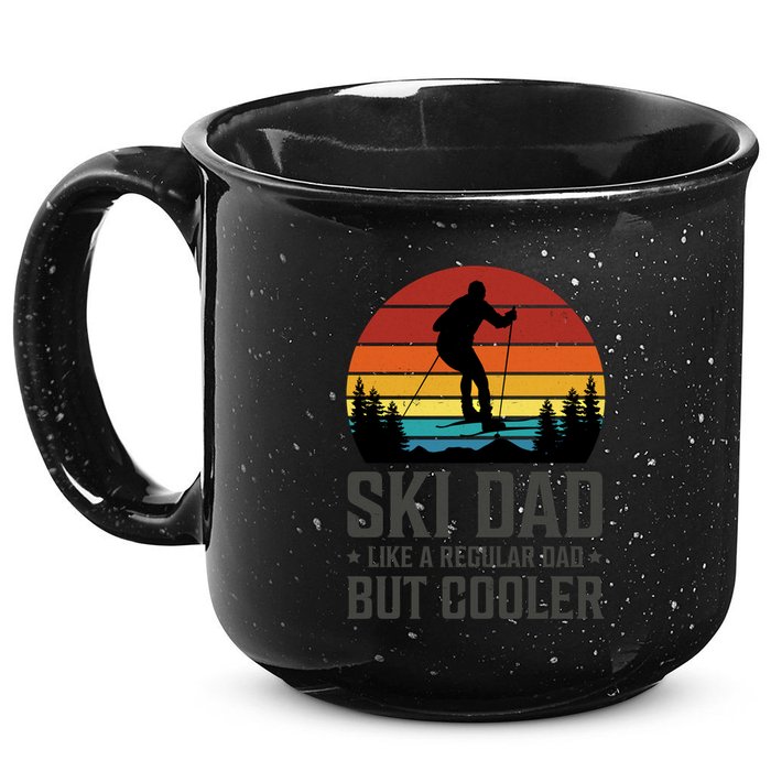 Ski Dad Like A Regular Dad But Cooler Great Fathers Day Gift 15oz Campfire Ceramic Mug