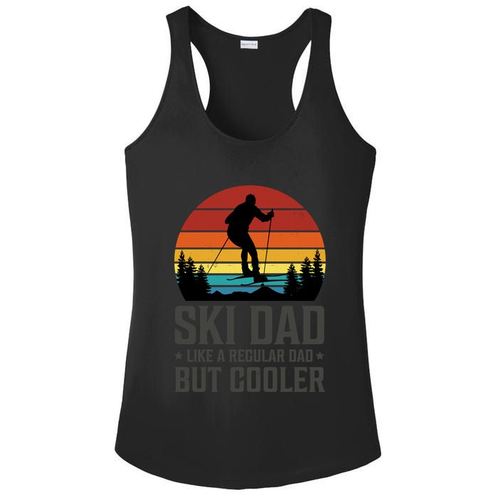 Ski Dad Like A Regular Dad But Cooler Great Fathers Day Gift Ladies PosiCharge Competitor Racerback Tank