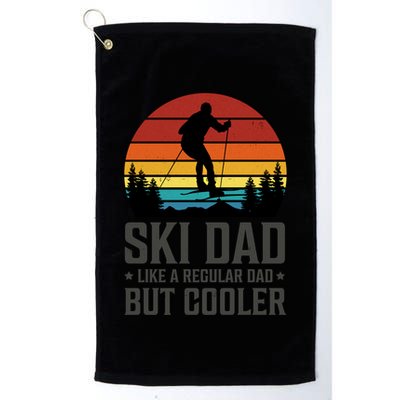 Ski Dad Like A Regular Dad But Cooler Great Fathers Day Gift Golf Towel