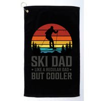Ski Dad Like A Regular Dad But Cooler Great Fathers Day Gift Golf Towel