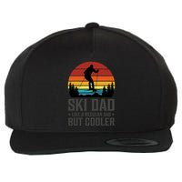 Ski Dad Like A Regular Dad But Cooler Great Fathers Day Gift Wool Snapback Cap