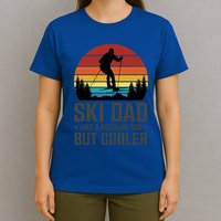 Ski Dad Like A Regular Dad But Cooler Great Fathers Day Gift T-Shirt