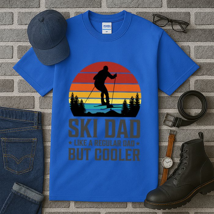 Ski Dad Like A Regular Dad But Cooler Great Fathers Day Gift Tall T-Shirt