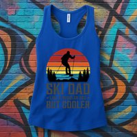 Ski Dad Like A Regular Dad But Cooler Great Fathers Day Gift Womens Tank Top