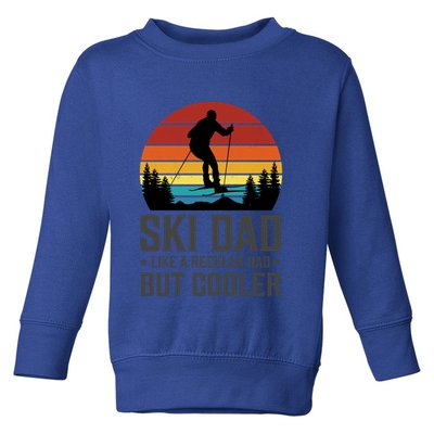 Ski Dad Like A Regular Dad But Cooler Great Fathers Day Gift Toddler Sweatshirt